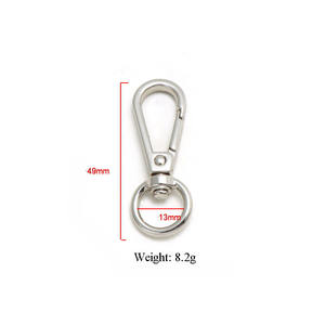 Mosquetón de Aleación de Zinc, Estilo Vintage, con Anillo Dividido, Hebilla de Metal Personalizada para Bolsos, Gancho de Alta Calidad, Ecológico - Product Image 6