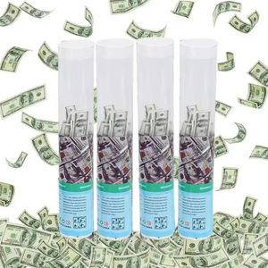 Cañón de confeti de relleno de papel personalizado de 12-36 pulgadas Euro dinero <span class=keywords><strong>dólar</strong></span> boda FIESTA DE Halloween Popper Prop <span class=keywords><strong>moneda</strong></span> - Product Image 6