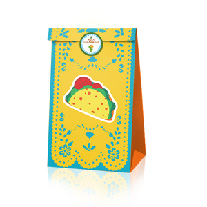Huancai Mexican <strong>Party</strong> Favors <strong>Bag</strong> 12 PCS Gift Paper <strong>Bags</strong> Goodies Candy Treat <strong>Bag</strong> with <strong>Stickers</strong> for Cinco De Mayo <strong>Party</strong> Supplies - Product Image 5