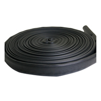 Tuyau d'incendie noir NBR à double revêtement 20 bars 50 mm (2 po) 60 m, durable, flexible, haute pression pour équipement de lutte contre l'incendie