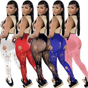 Pantimedias de Color Sólido para Mujer, Sensuales y Modernas, con Diseño Transparente y Aberturas, para Mujeres Maduras - Product Image 2