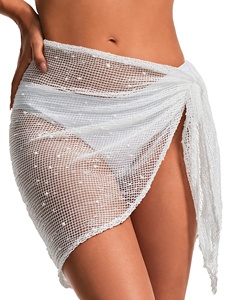 Pareos <span class=keywords><strong>para</strong></span> Mujer, Falda <span class=keywords><strong>de</strong></span> Ganchillo con Lentejuelas <span class=keywords><strong>para</strong></span> <span class=keywords><strong>Traje</strong></span> <span class=keywords><strong>de</strong></span> <span class=keywords><strong>Baño</strong></span>, Bikini - Product Image 1