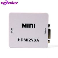 Kotak Konverter Mini VGA ke HDMI Baru 1080P VGA2HDMI HDMI2VGA Video Audio HDMI ke VGA AV Adapter untuk PC Laptop DVD ke HDTV