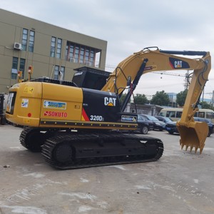 รถขุดตีนตะขาบ CAT 320D2 มือสองสมรรถนะสูง ระบบไฮดรอลิกเดิมครบชุด ตัวถังสีส้มเหลือง - Product Image 1