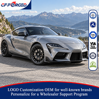 Jantes en alliage forgé monobloc de haute qualité personnalisées de 18, 19 et 20 pouces en satin noir 5x112 pour Toyota GR Supra A90 A91 Coupé