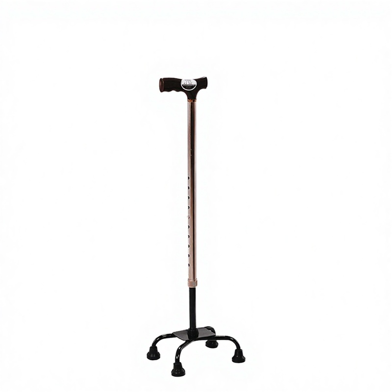 Height Adjust Alloy Walking Cane Plastic