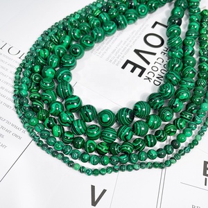 All'ingrosso di moda di <span class=keywords><strong>Malachite</strong></span> artificiale <span class=keywords><strong>pietra</strong></span> per la creazione di gioielli di <span class=keywords><strong>Malachite</strong></span> artificiale perline sciolte perline rotonde naturali - Product Image 5