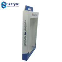 Étui pour téléphone portable, boîte d'emballage personnalisée en usine avec insertion en plastique transparent