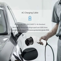 Câble de charge EV portable NTO Type2 vers Type2 de 3,5 m, 3,5 kW pour voitures électriques avec stations de recharge publiques