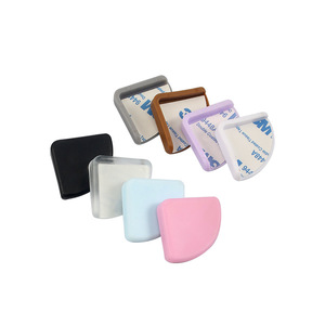 Fan Shaped Silicone Corner <b>Protectors</b> For Furniture Safety Edging Protection Various Colors Available - Product Image 1
