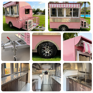 לרכוש אישית חטיף bbq אוכל נייד עגלת קפה נייד קדימון מזון מהיר מאובזר למכירה - Product Image 3