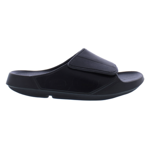 OOFOS OOahh Sandali Sportivi Flessibili Unisex con Punta Aperta, Nero Opaco, Lavabili in Lavatrice - Product Image 2
