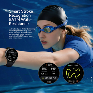 Montre connectée sportive OEMFT68 FT68 avec écran AMOLED HD, GPS, suivi du sommeil, boussole, e-mail, cycle physiologique unisexe - Product Image 6