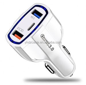 QC3.0 Car Charger Fast Charging <b>Adapter</b> 35W Charging Car Charger Dual <b>USB</b> New Interface+Type-<b>C</b> Interface - Product Image 4