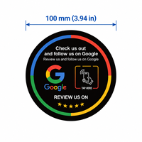 NFC-Aufkleber NTAG215 Kontaktloser Smart-Chip 12x12cm Quadratischer Tischaufkleber für Café Bar Geschäft Empfangstheke