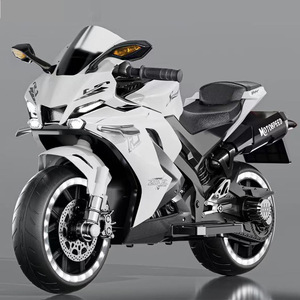 Motocicleta eléctrica para niños, juguete montable con batería de dos ruedas para niños de 3, 6, 6 y 8 años, color azul - Product Image 2