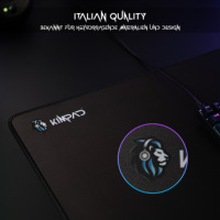 TechSide Kimpad seri klasik-Tappetino Per Mouse Gaming XL kontrol kecepatan Nero 800x300x4mm Gomma Naturale Modello MOD