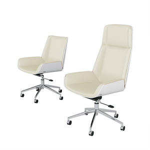 JXT White paint boss chair meeting computer chair sedia da ufficio reclinabile schienale basso e schienale alto - Product Image 5