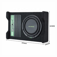 Subwoofer de voiture actif TANBX 10 pouces à bobine simple 4 ohms, haut-parleur de basses puissant TB-P10
