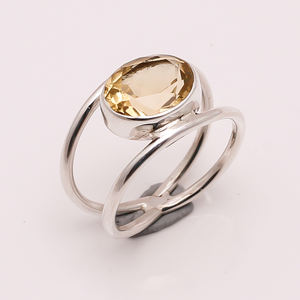 Anillo de piedras preciosas de amatista natural, joyería al por mayor de Plata de Ley 925, fabricante de joyería fina hecha a mano a la moda para niñas - Product Image 3