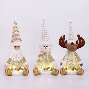 Decoración Navideña 3 en 1 de Santa Claus, Muñeco de Nieve y Reno con Luces LED, Caja de Regalo Transparente Resistente, Regalo de Navidad Ideal para Familiares y Amigos - Product Image 3