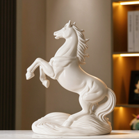 Décoration de bureau en sable mouvant « Prospérité et Succès Instantané » avec porte-stylo, motif cheval, cadeau d'affaires