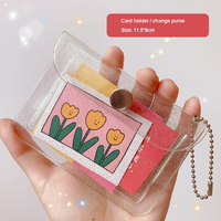 Sac élégant en PVC transparent avec logo personnalisé pour cosmétiques, billets et essentiels de voyage