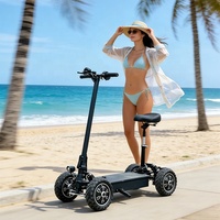 Scooter électrique pliable à 4 roues pour personnes âgées, 800/1000/1200/1500w, sac de golf inclus