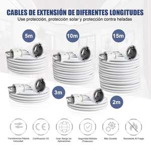 CJ20 3G1.5MM a 10 MTS Cable de alimentación extensible y cable de extensión con protección 3G1.5MM ~ 10 MTS Cable - Product Image 6