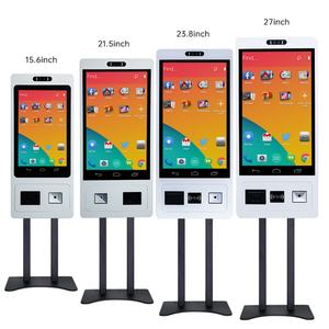 Kiosque de commande et de paiement en libre-service tout-en-un avec écran tactile, lecteur de cartes IC/ID, imprimante, caméra et logo personnalisé, disponible en tailles 15, 21, 24, 27, 32 pouces - Product Image 1