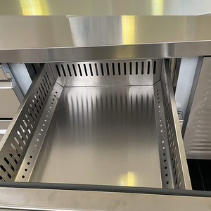 Thép không gỉ ngăn kéo thương mại thép không gỉ bàn làm việc undercounter Bar tủ lạnh tủ lạnh với làm mát không khí - Product Image 3