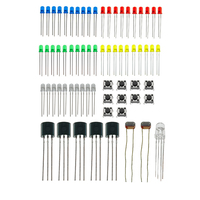 Kit d'apprentissage DIY OKY1004-3 avec circuits intégrés, transistors, capteurs et condensateurs pour ateliers d'électronique