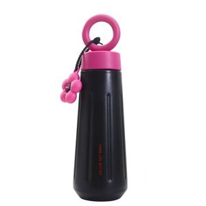 Bouteille isotherme en acier inoxydable IStapromo Gifts 450 ml Tomatodo Girl avec poignée, pour femmes, sport, fleurs - Product Image 1