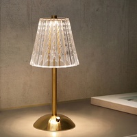 Lampes de table LED modernes à barre tactile, décoratives, à intensité variable, sans fil, rechargeables sur batterie, pour restaurant