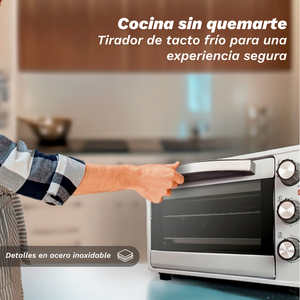Countertop Oven 23L 1600W Stainless Steel Multifunction Electric Baking Roasting <b>Toaster</b> Oven - Product Image 2