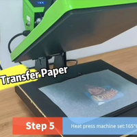 Papier de transfert thermique laser personnalisé YESN DTF 150P/300R pour vêtements en tissu clair et foncé, papier de dessin Tang
