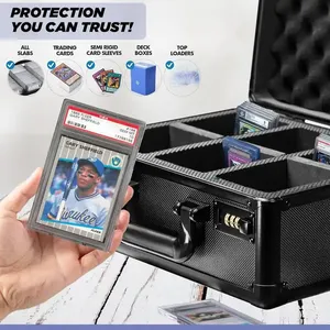 Đầy màu sắc trung quốc nhà máy tùy chỉnh nhôm thể thao thẻ trường hợp, 3 Hàng phân loại thẻ slab lưu trữ trường hợp <span class=keywords><strong>Box</strong></span> với giá tốt đẹp - Product Image 2