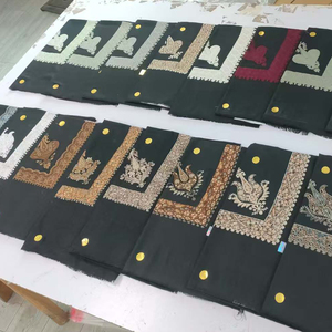 <span class=keywords><strong>Sciarpa</strong></span> Keffiyeh in <span class=keywords><strong>Lana</strong></span> Yemenita e Saudita Ricamata, Stile Kashmir, con Ricami Islamici, per Uomo - Product Image 1