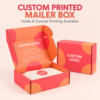 Boîte d'expédition personnalisée en carton orange durable, fabriquée à partir de matériaux recyclables et avec un design à marque privée pour les coffrets cadeaux