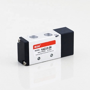 Valvole Solenoidi Pneumatiche RIH di Alta Qualità Tipo Airtac 1/4 Pollici 220V 110V AC 12V 24V DC a 5/2 Vie per Controllo Aria - Product Image 1