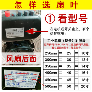 Industrial Table and <b>Floor</b> <b>Fan</b> with Thickened 350/400/450 Aluminum Blades Universal <b>Fan</b> Parts - Product Image 3