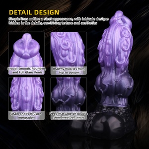 YOCY Fantasy Dog <b>Dildo</b> Knot Sex Toys,Animal <b>Dildo</b> Wolf <b>Dildo</b> Adult Toys 9'',Textured Monster <b>Dildo</b> Knotted <b>Dildo</b> for Anal G Spot - Product Image 5