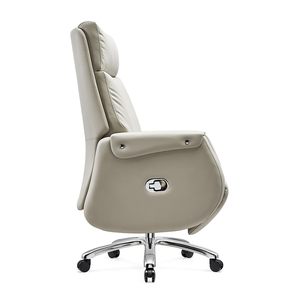 Best Price Soft <strong>Boss</strong> Manager Executive White Leather Ergonomic Revolving Recliner Swivel Office <strong>Chair</strong> With Footrest - Product Image 6