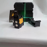 Niveau laser intérieur et extérieur à pile au lithium rechargeable verte à 2 lignes
