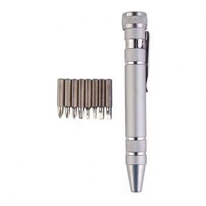 Portable Multi-Tool <b>Screwdriver</b> Pen with 8 Magnetic Bits Internal Storage Aluminum Shell Pocket <b>Precision</b> <b>Screwdriver</b> <b>Set</b> - Product Image 1