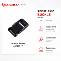 Boucle à dégagement latéral personnalisée AM4203 pour équipement de camping en plein air, sangles de bagages et fournitures d'accessoires B2B