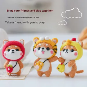 Kit de Material para Manualidades de Fieltro de Lana Clásico de <span class=keywords><strong>Shiba</strong></span> <span class=keywords><strong>Inu</strong></span> 3, Muñeco Hecho a Mano, Llavero, Adorno Colgante para Coche, Venta al por Mayor en China - Product Image 4