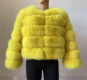 Nuovo Design inverno moda donna calda <span class=keywords><strong>cappotto</strong></span> di pelliccia sintetica personalizzato signore corte giacche di pelliccia artificiale - Product Image 4