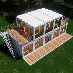 Çift katmanlı montajı kolay prefabrik mobil ev 40FT 20FT konut Casas Prefabricadas konteyner evler için barınak - Product Image 3