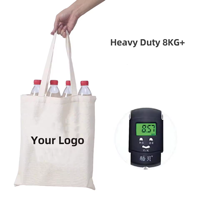 Sac fourre-tout en toile de coton biologique recyclable, logo personnalisé imprimé, poignées simples, pour l'emballage en supermarché, sac de courses réutilisable